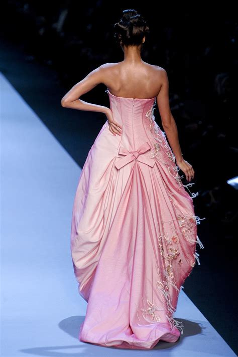 pink dior dress